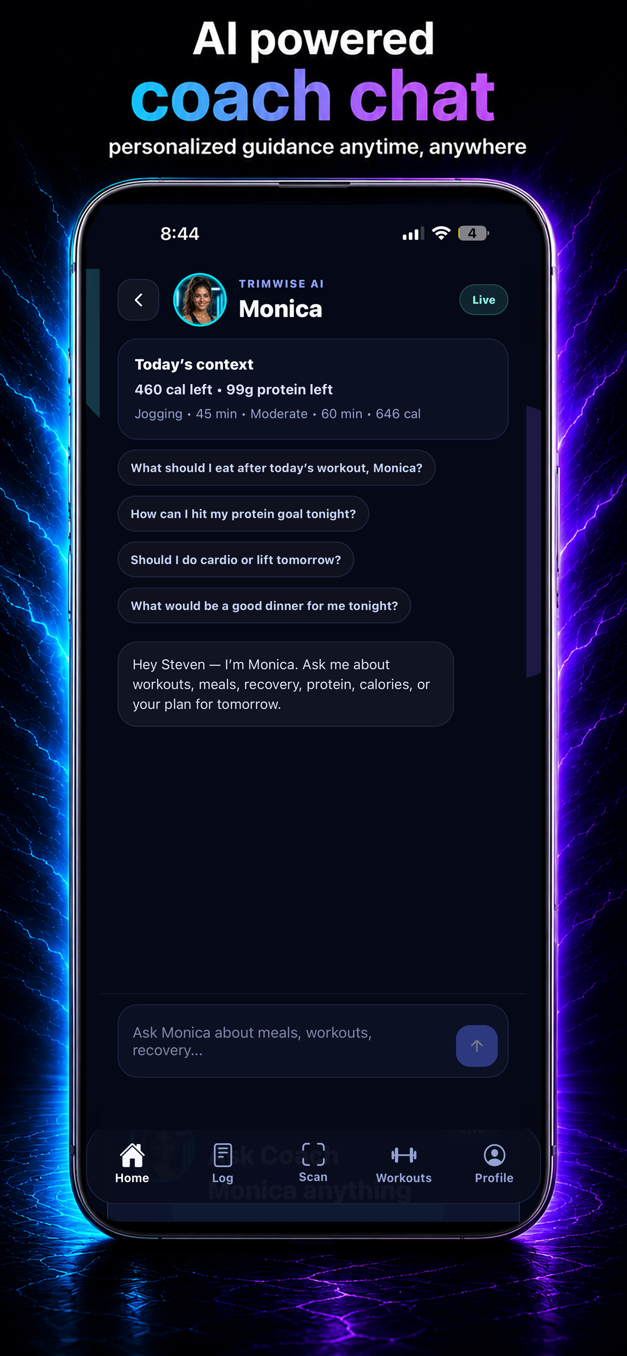 AI coach chat