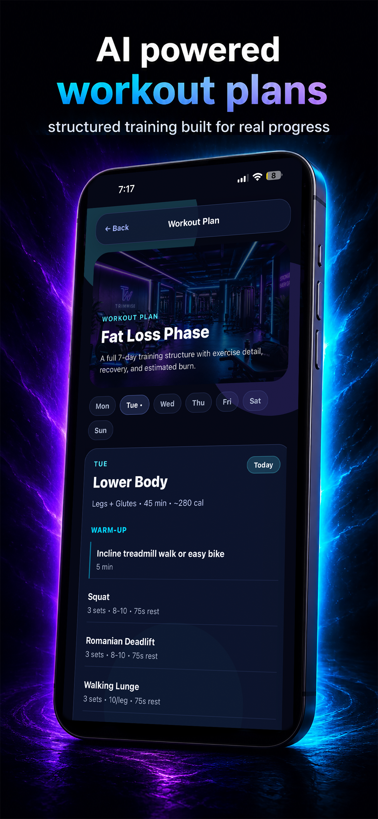 Personalized workout plans